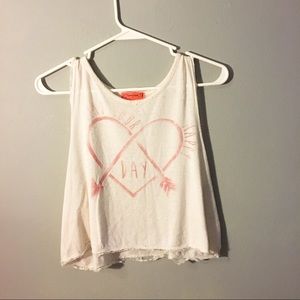 Flowy crop tank top